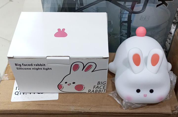 Cute Rabbit Silicone Night Lamp