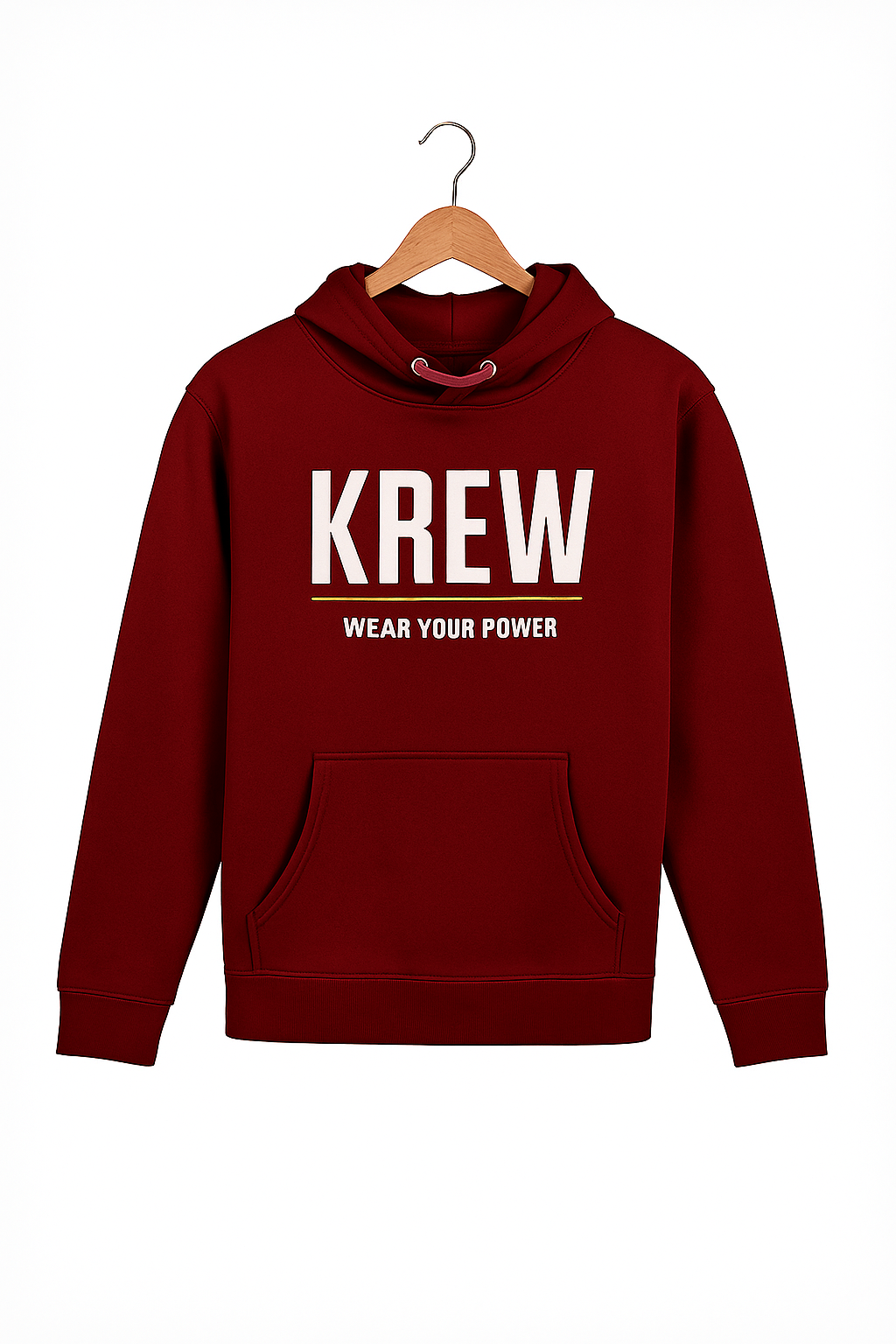 KREW Compass Lights Hoodie – Maroon (Astralite x KREW)