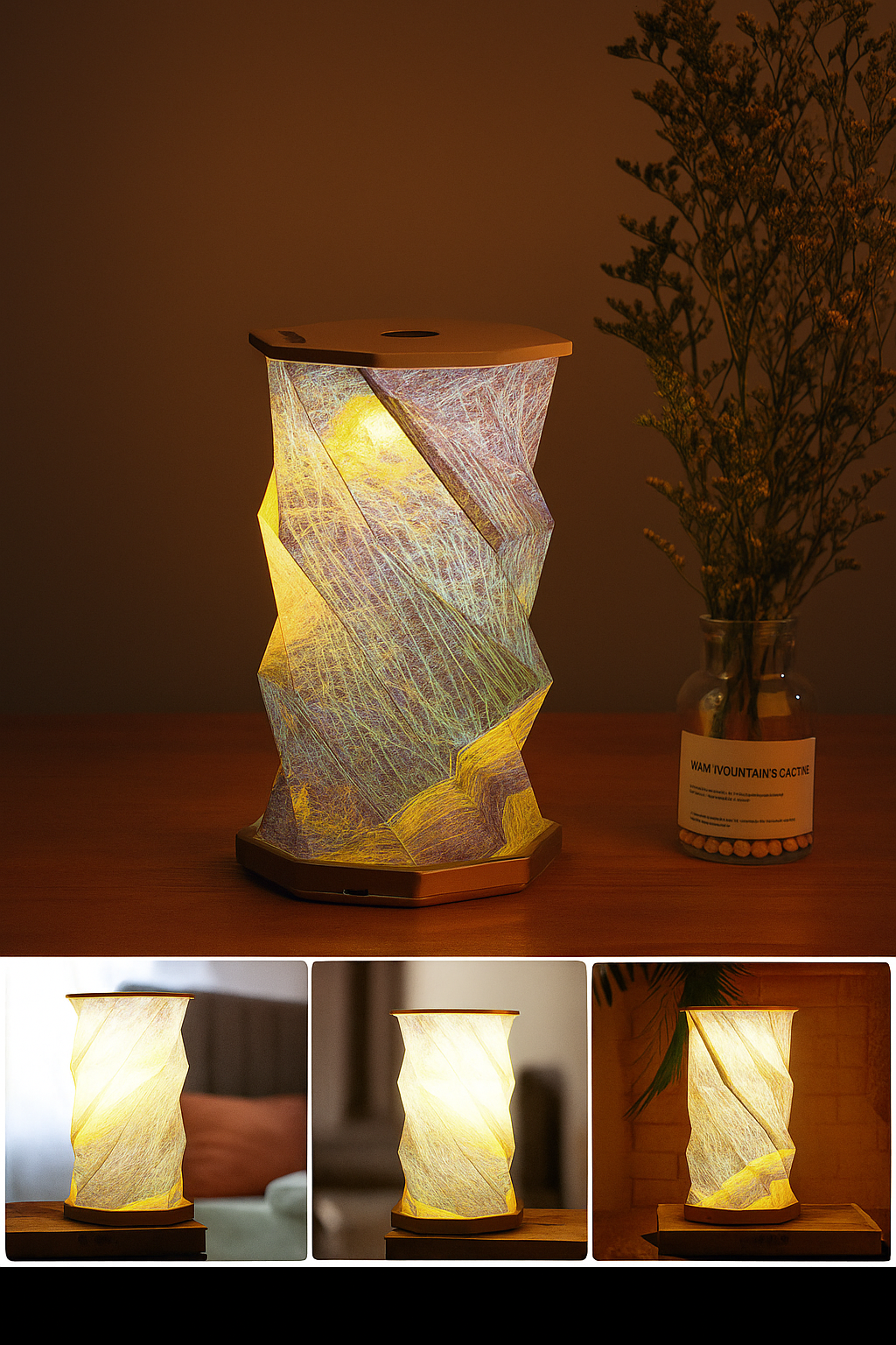Touch Sensor Foldable Paper Lamp