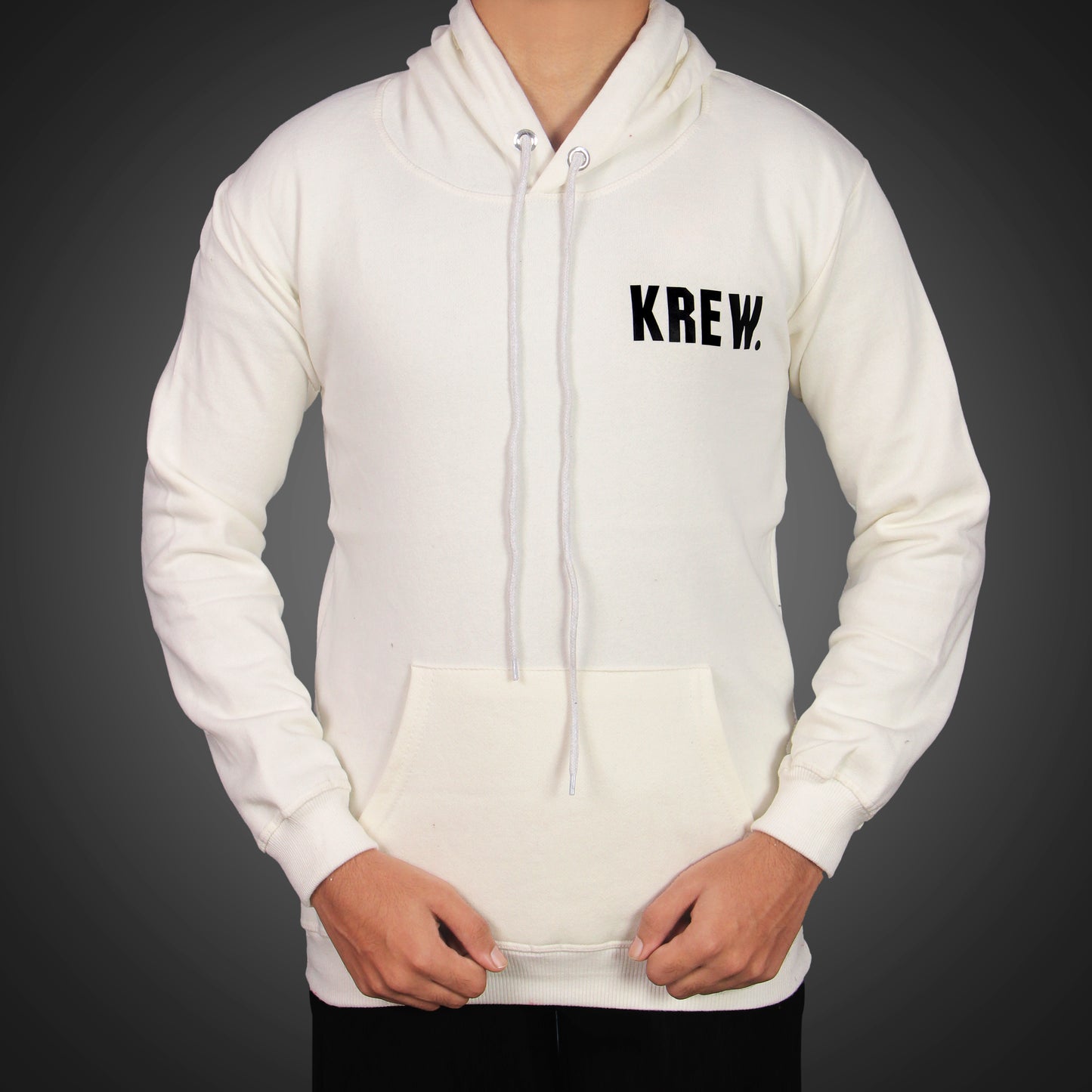 KREW Wanted Skull Hoodie – White (Astralite x KREW)