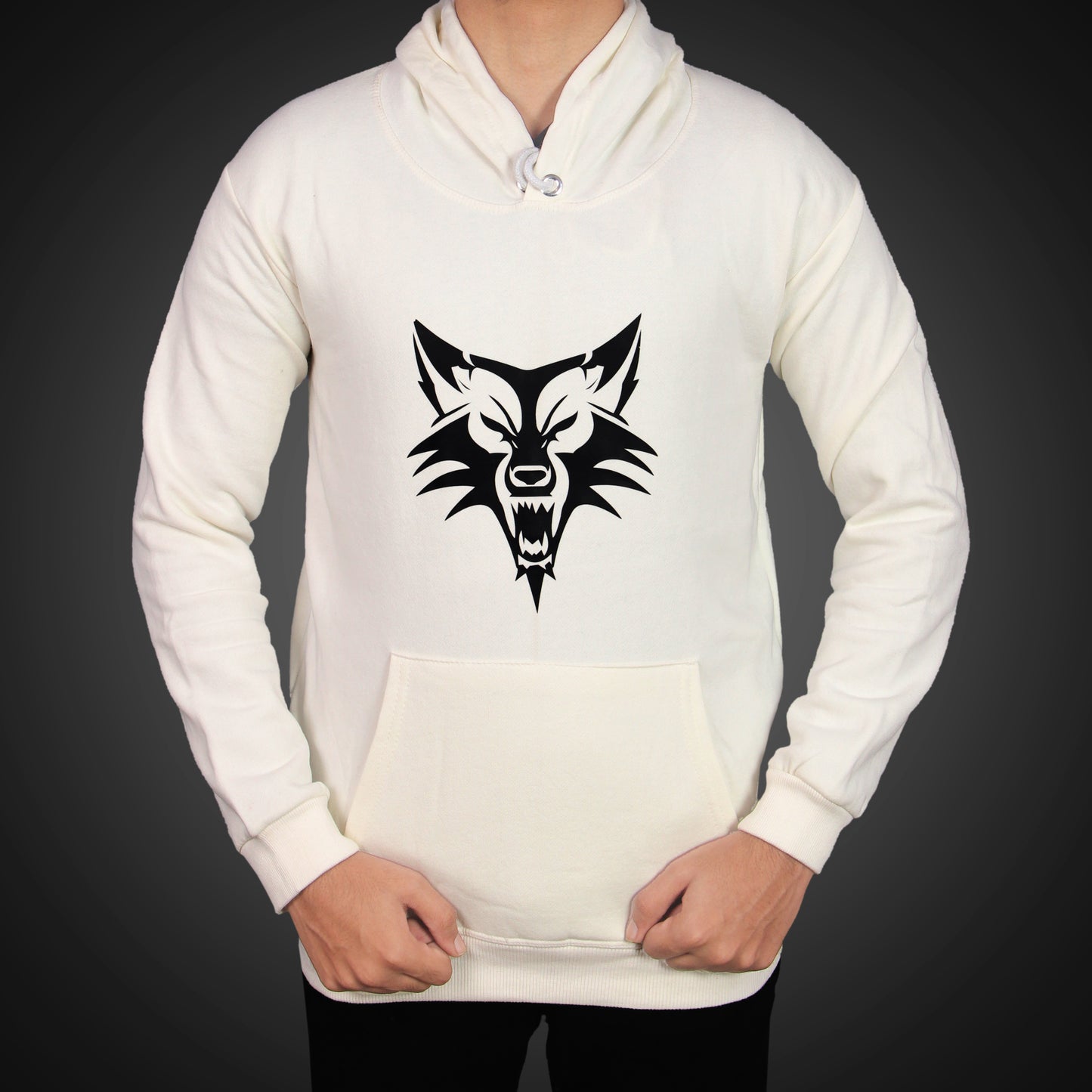 KREW Savage Wolf Hoodie – White (Astralite x KREW)