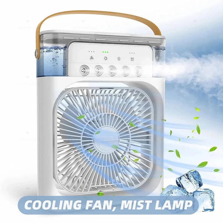 Portable Air Cooler Fan with LED Light & Mist Spray