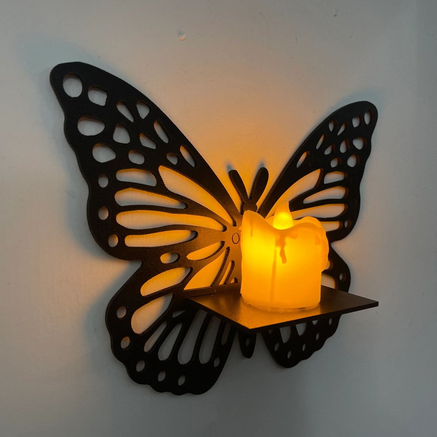 3 Pcs Butterfly Frame Shelf Wall Art