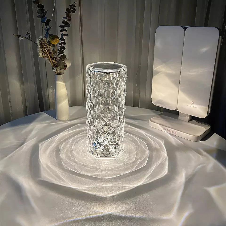Diamond Rose Crystal USB Lamp