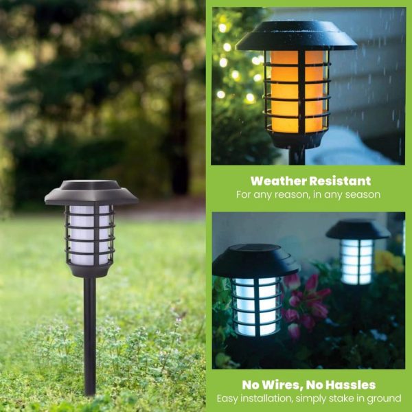 2 In 1 Solar Flame Lamp