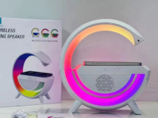 G Shaped Bluetooth Speaker with 15W Wireless Charging