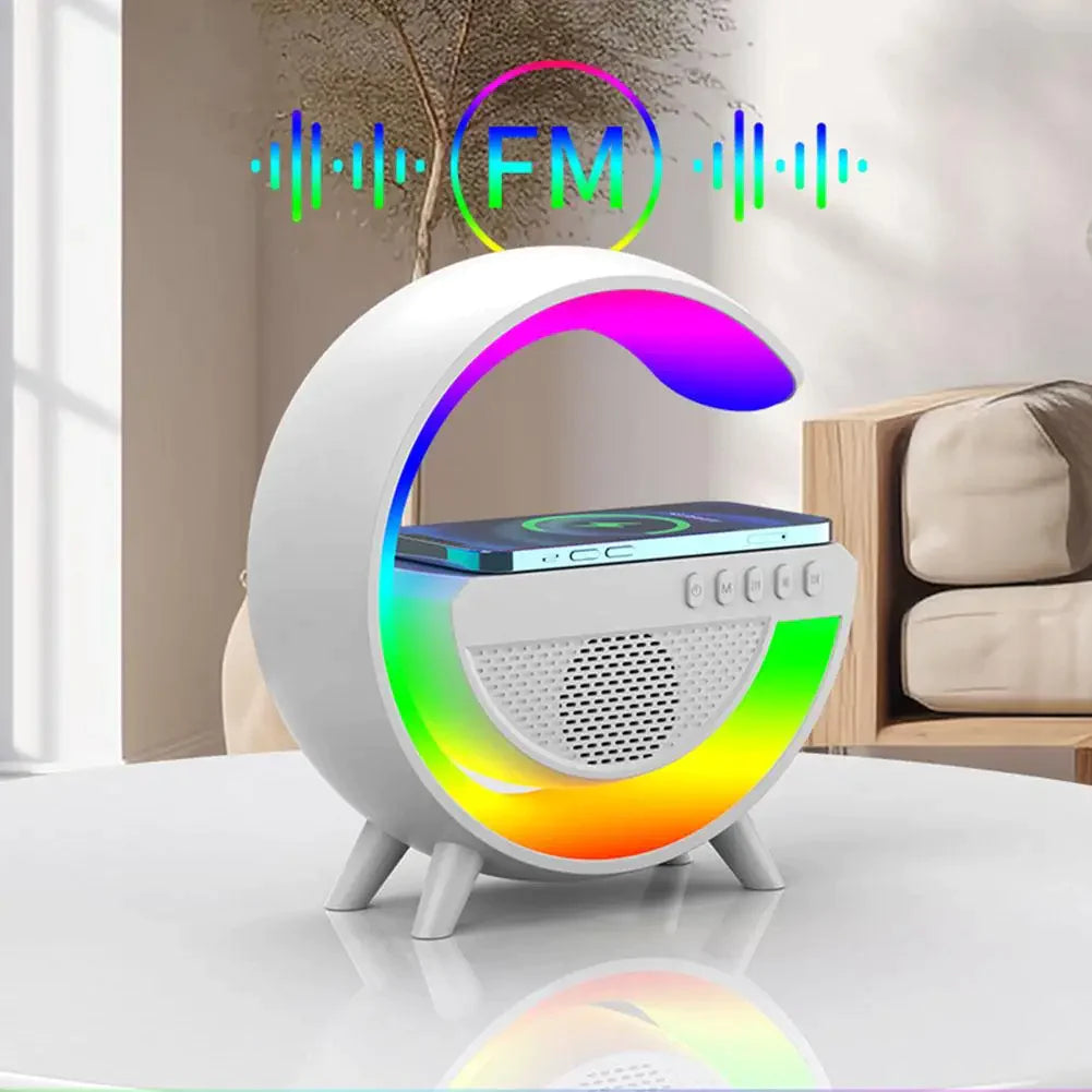 G Shaped Bluetooth Speaker with 15W Wireless Charging