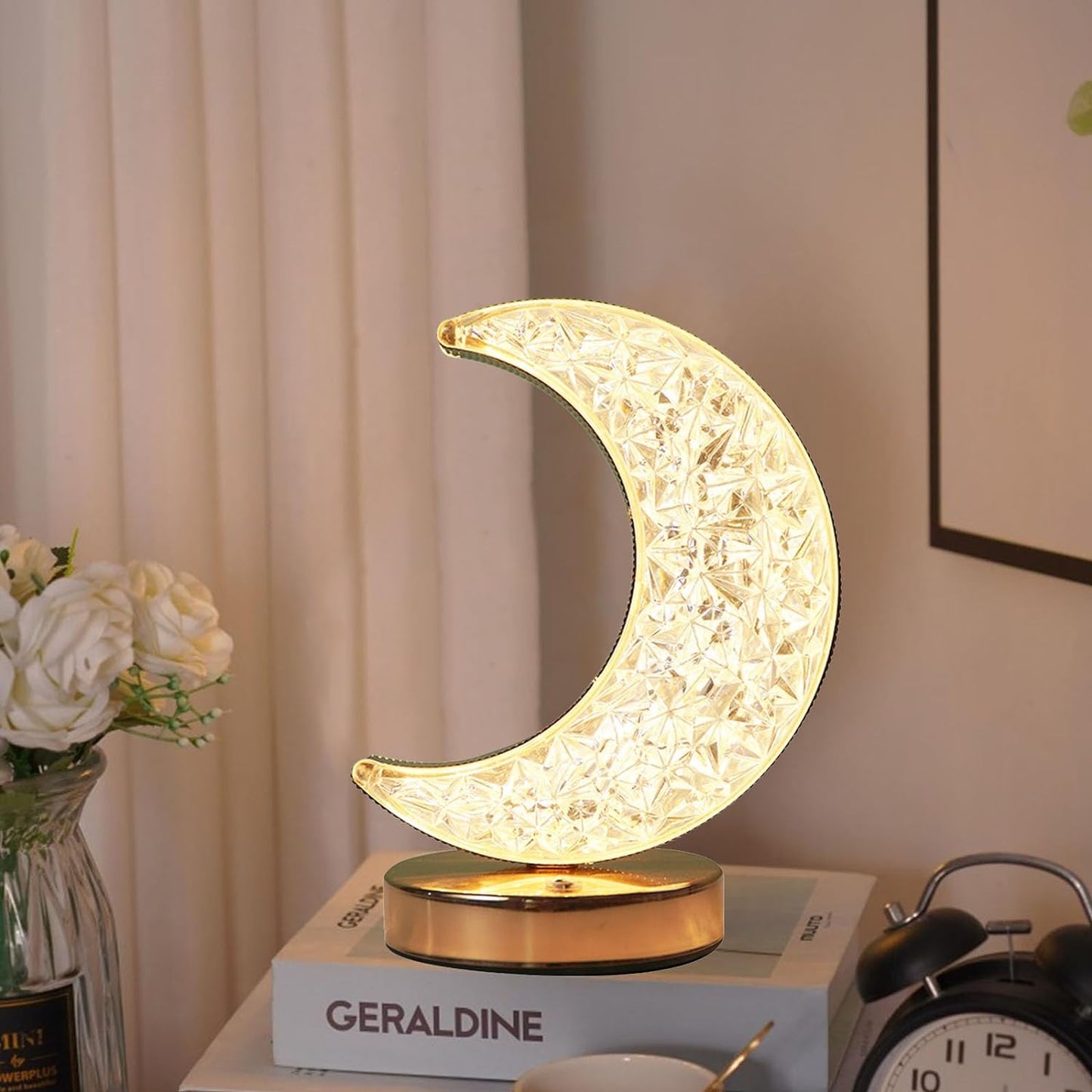 Moon Table Lamp Usb Chargeable (3 Shades)