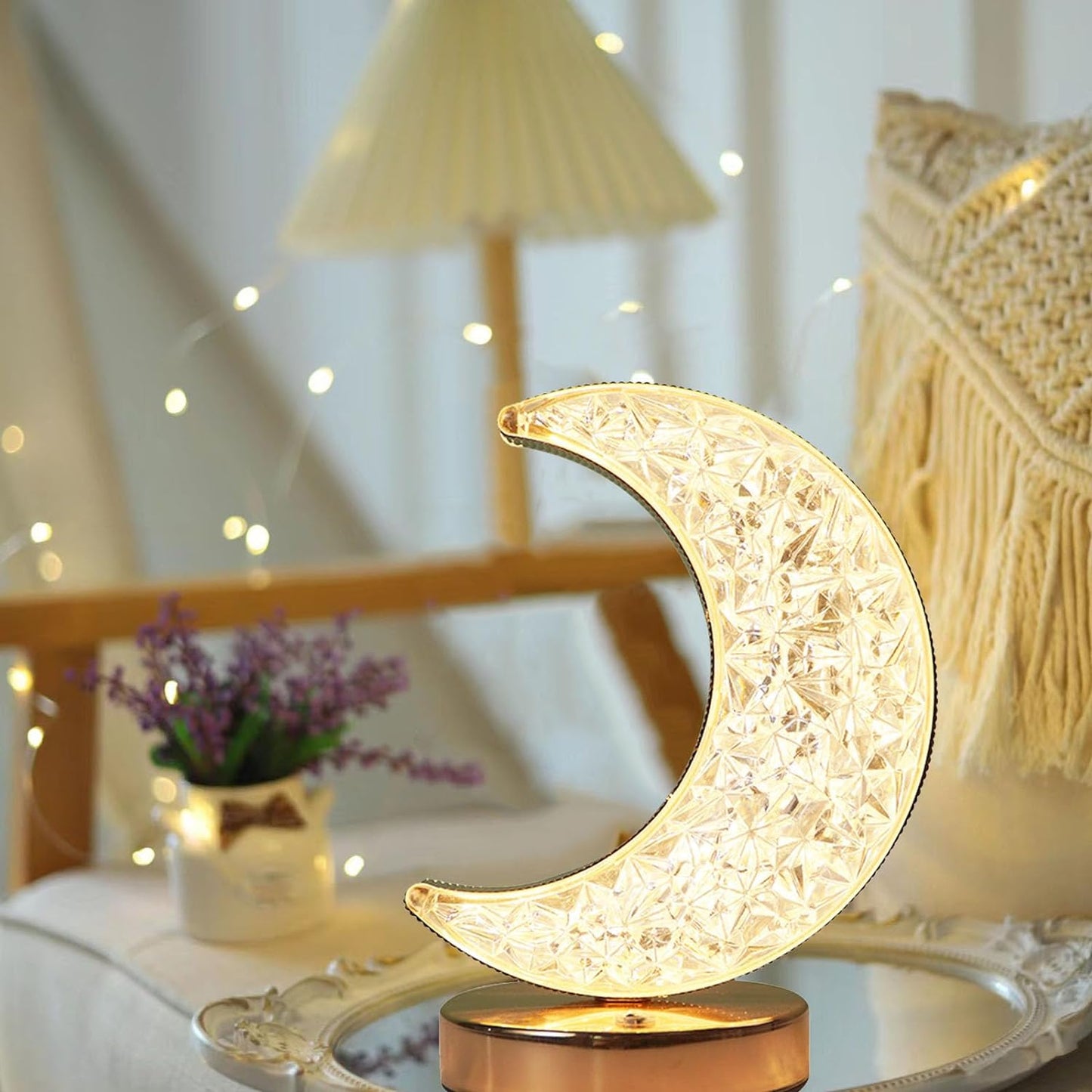 Moon Table Lamp Usb Chargeable (3 Shades)