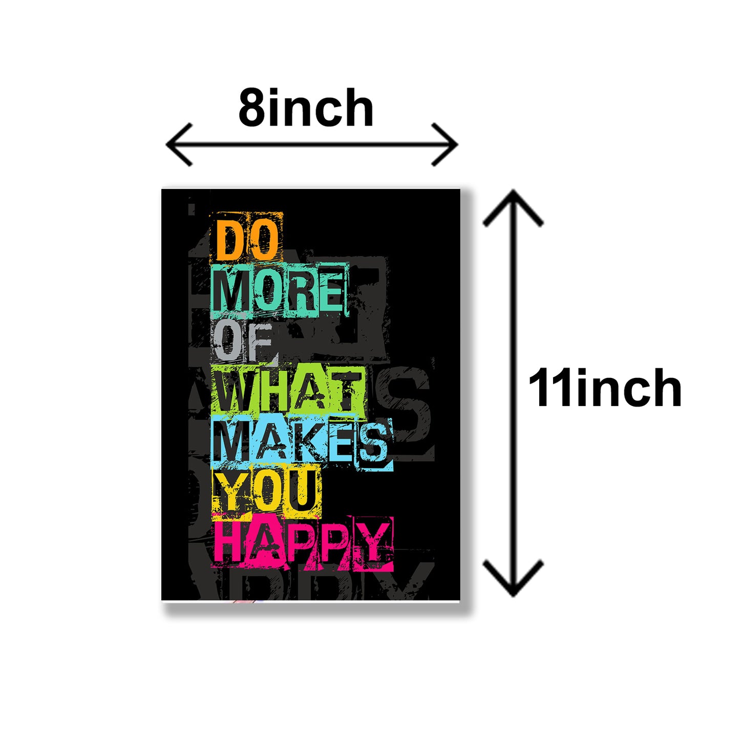 Set Of 4 Motivational Sticky Canvas Frames