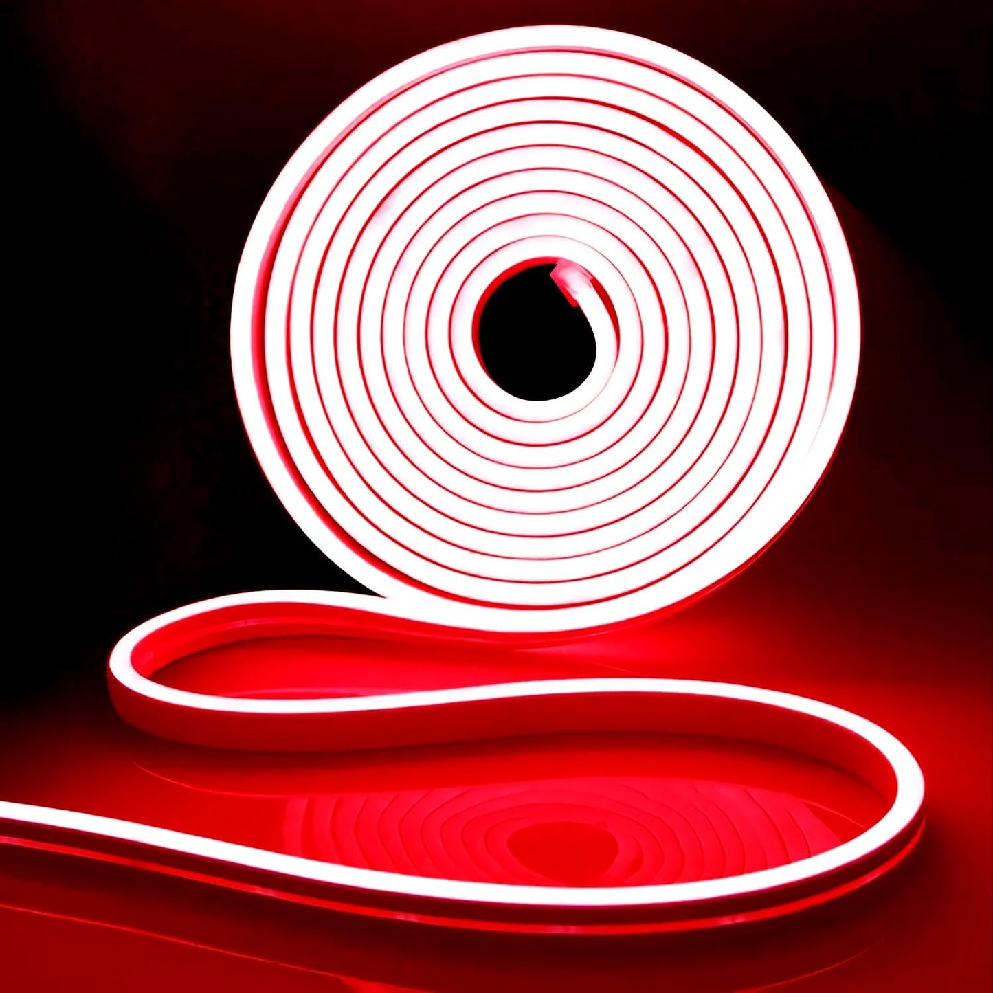 LED Neon Strip Lights, Red 12V/16.4ft