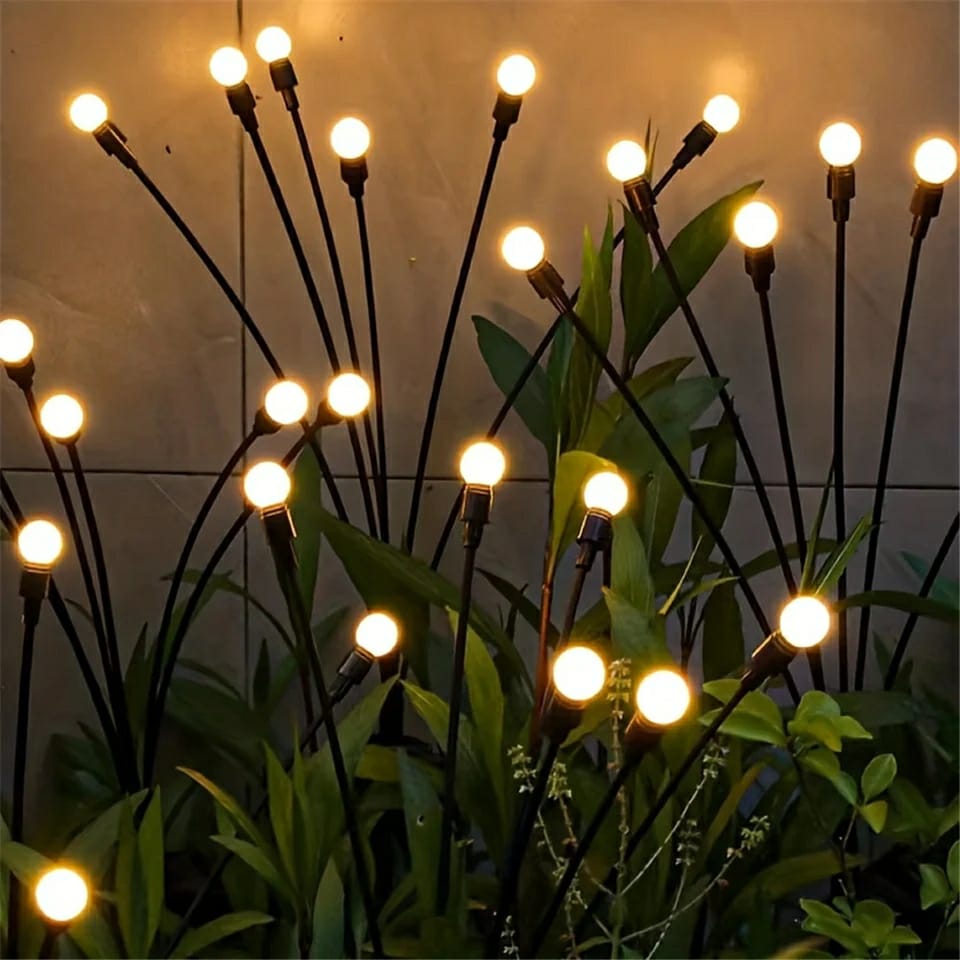 10 Pcs LED Solar Powered Firefly Garden Lights