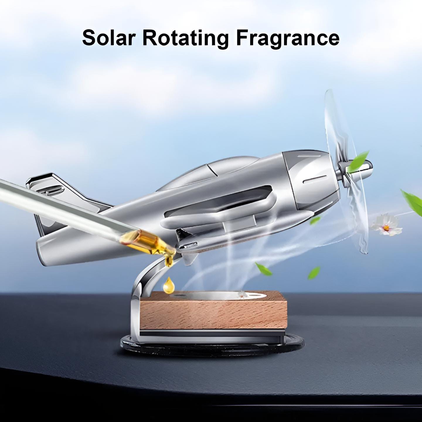 Solar Aeroplane Car Air Freshener