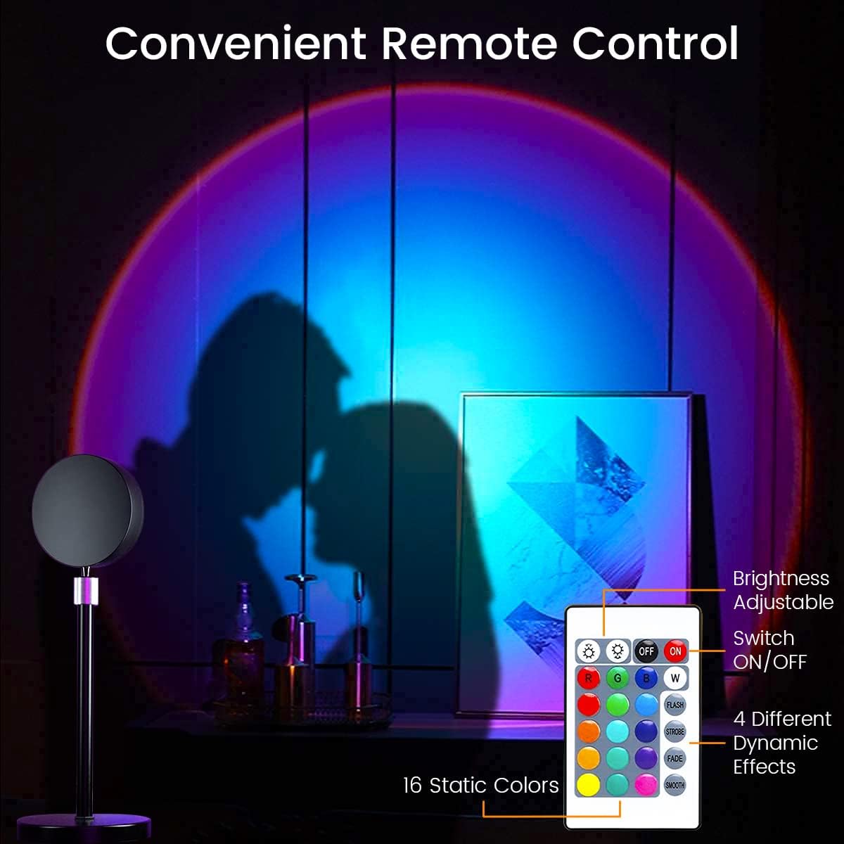 Sunset Lamp Multi Color With Remote