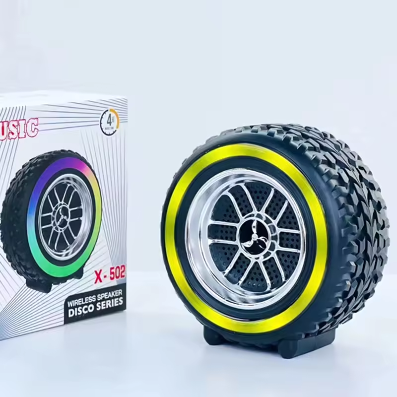 Rgb Wheel-shaped Wireless Speaker