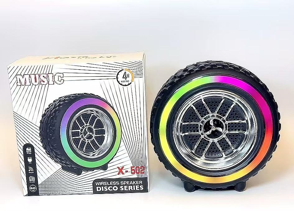 Rgb Wheel-shaped Wireless Speaker