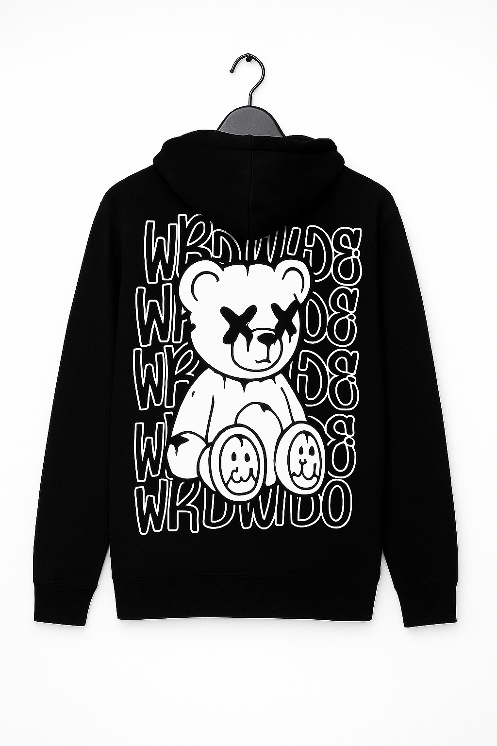 KREW Graffiti Bear Hoodie – Black (Astralite x KREW)