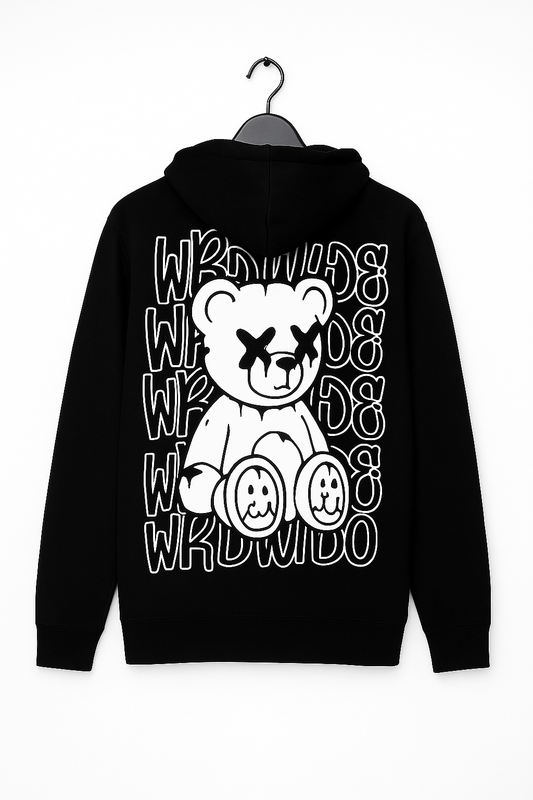 KREW Graffiti Bear Hoodie – Black (Astralite x KREW)