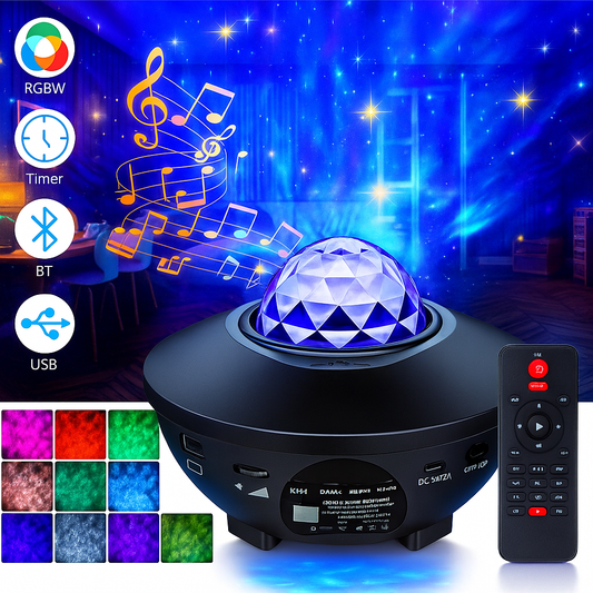 Galaxy Ocean Wave Light Projector