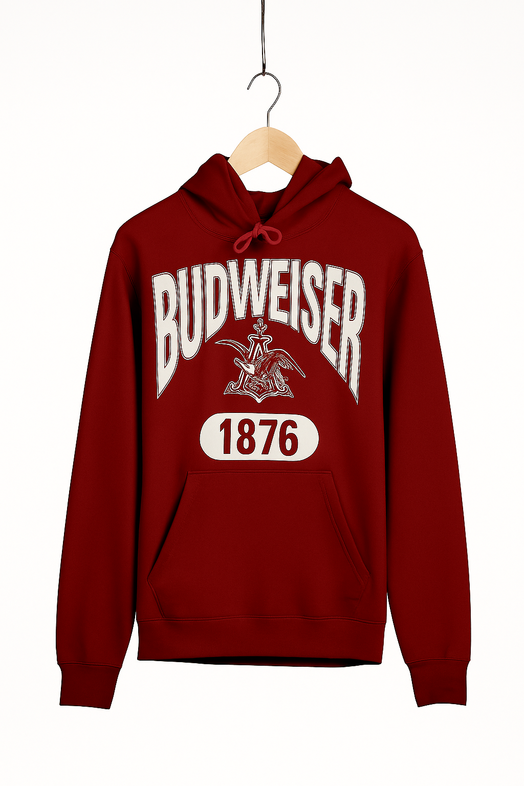Budweiser 1876 Hoodie - Maroon (Astralite x KREW)