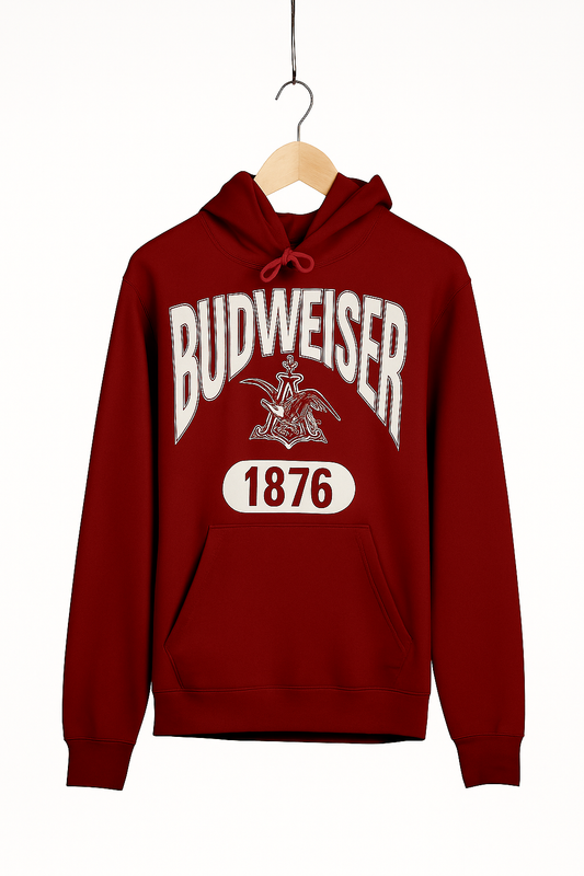 Budweiser 1876 Hoodie - Maroon (Astralite x KREW)