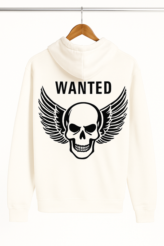 KREW Wanted Skull Hoodie – White (Astralite x KREW)