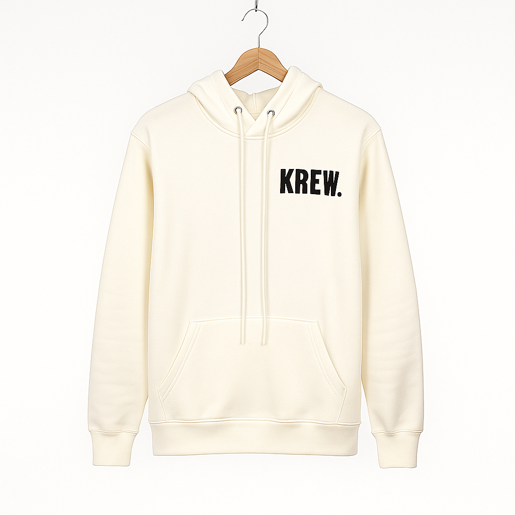 KREW Wanted Skull Hoodie – White (Astralite x KREW)