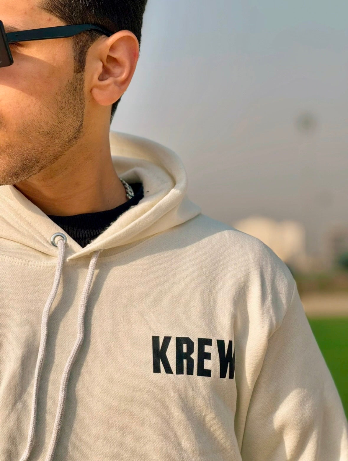 KREW Wanted Skull Hoodie – White (Astralite x KREW)