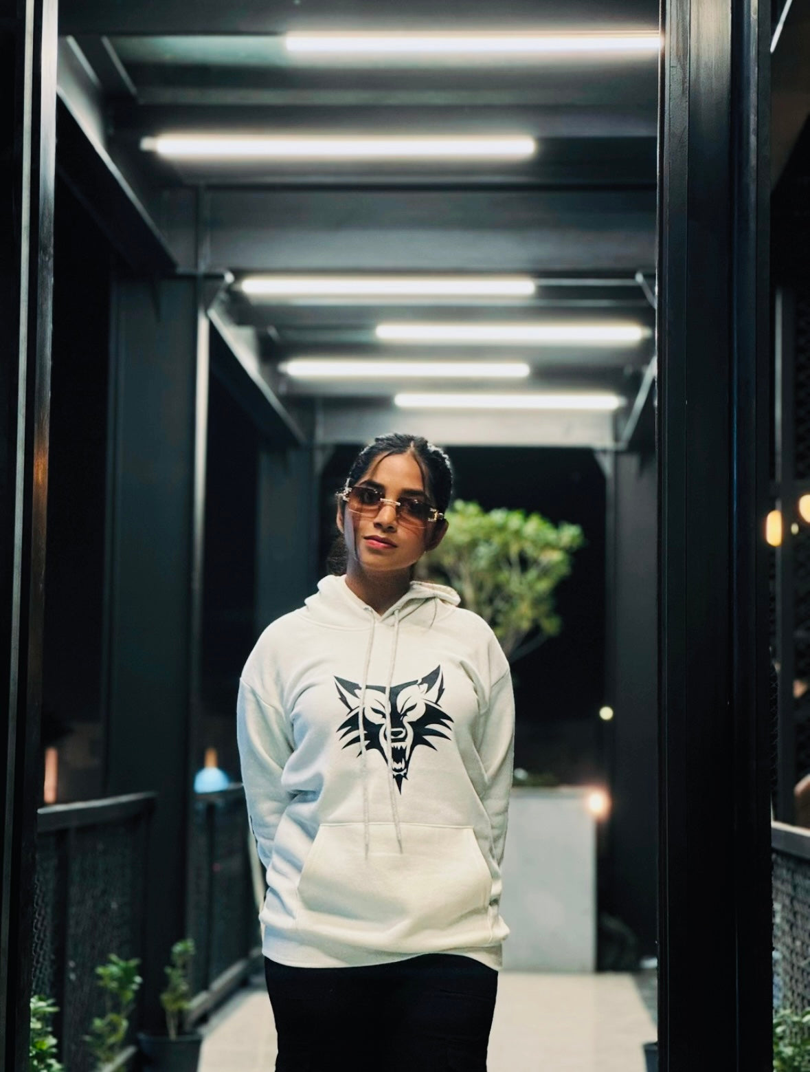 KREW Savage Wolf Hoodie – White (Astralite x KREW)