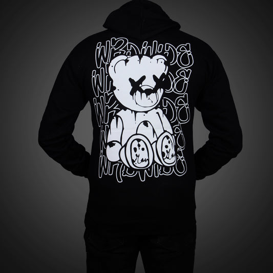 KREW Graffiti Bear Hoodie – Black (Astralite x KREW)