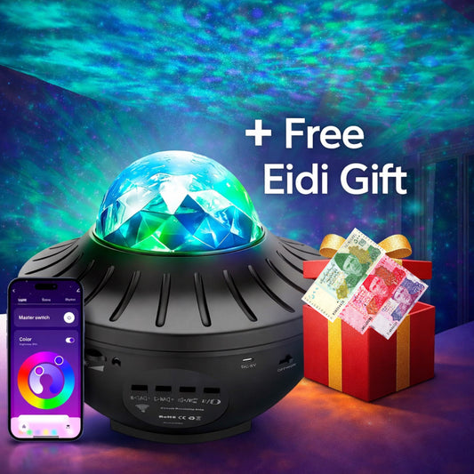 Galaxy Light Projector (Updated Version) + Free Eidi Gift