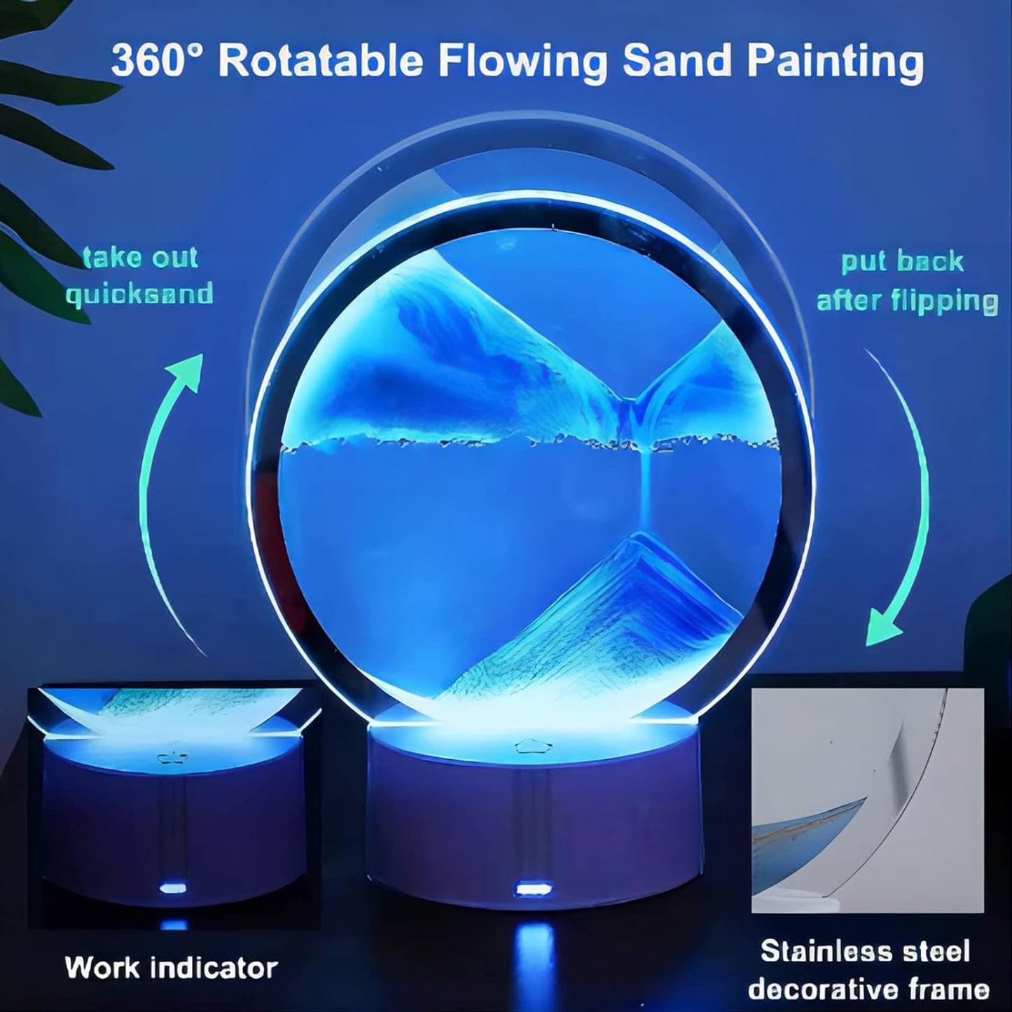 3d Moving Sandscape Lamp